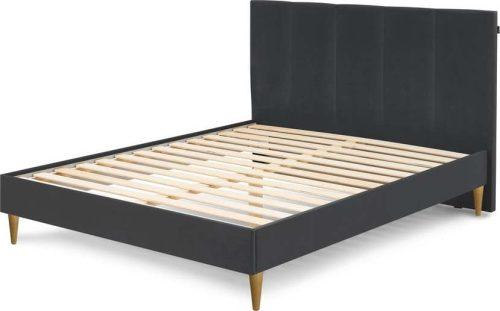 Antracitová čalouněná dvoulůžková postel s roštem 180x200 cm Vivara – Bobochic Paris Bobochic Paris